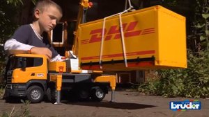 Машинка Бредер BRUDER SCANIA кран