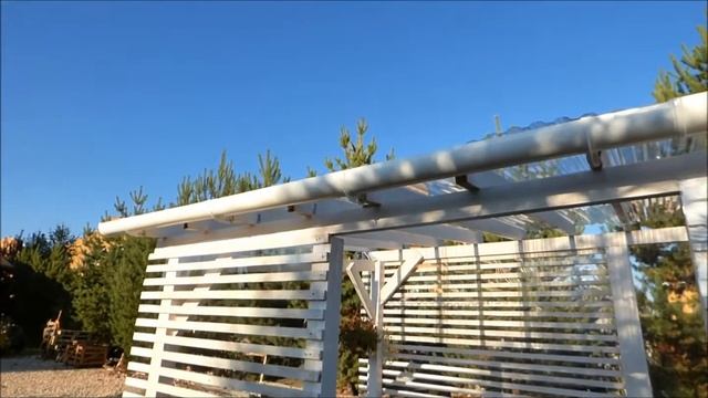 Прозрачная Белая Беседка | Дизайнерский навес своими руками - Не дорого! смотреть онлайн