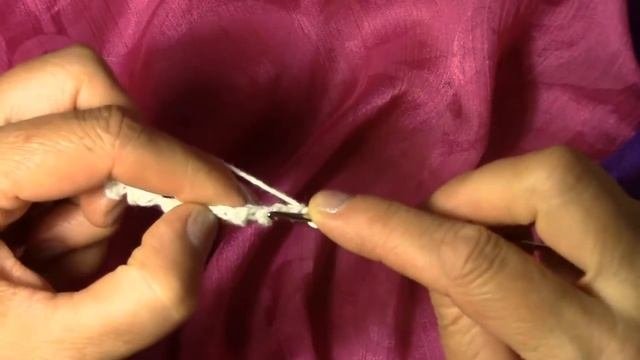 Тонкая тесьма крючком