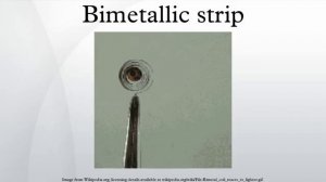 Bimetallic strip