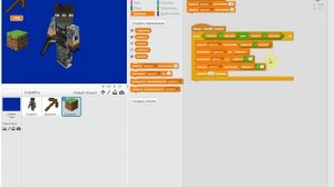 Уроки по Scratch. Простая игра кликер на тему маинкрафт(часть 1)