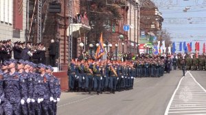 Сотрудники МЧС приняли участие в военном параде в честь 79-й годовщины Победы в Великой Отечественно