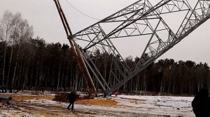 Установка анкера ЛЭП 330 КВ
