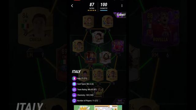 Madfut 23 Marco Tardelli SBC Solution 1-Italy