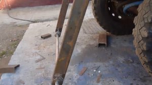 размеры стрелы самодельного фронтального погрузчика (кун) на  мини трактор