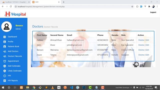 Hospital Management System in PHP with Source Code смотреть онлайн