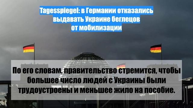 Tagesspiegel: в Германии отказались выдавать Украине беглецов от мобилизации
