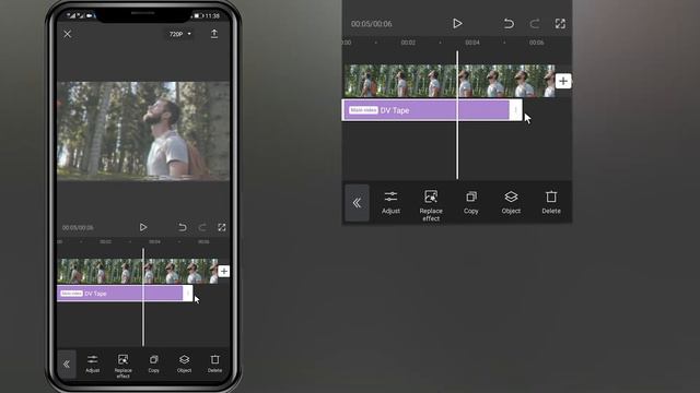 How to add DV Tape effect to video in Cap Cut/Video editing with mobile