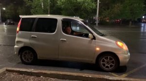 Разгон 0-100km Toyota Funcargo. Заезд в пол педали.