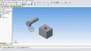 Болтовое соединение в компас 3D