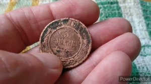 Чистим 3 копейки 1916 г. Николая 2 в хозяйственном мыле.