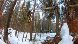 Привада на медведя. Делаем лабаз.Подготовка к охоте