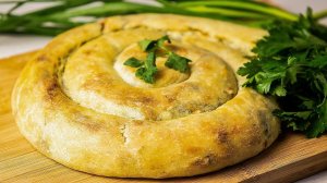 Вертута с брынзой и зеленью  - вкусный молдавский пирог