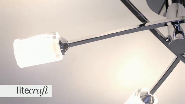 Octi 6 Light Chrome Ceiling Light | Litecraft - Lighting Your Home смотреть онлайн