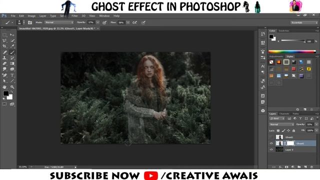 Make an animated GHOST EFFECT in Photoshop CS 6 - Use of Clone tool - Advance Photoshop Tutorials смотреть онлайн