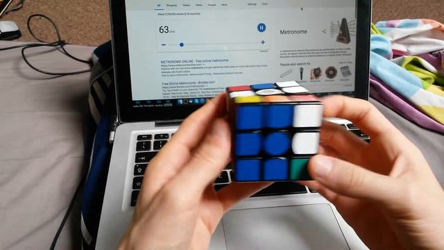 speedcubing training 8 - metronome cn solves & OLL 35 review смотреть онлайн