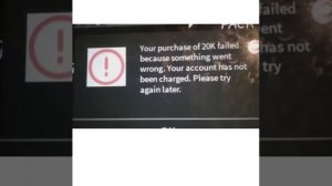 ROBLOX - Your purchase of 20K failed...