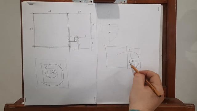 Золотое сечение и спираль Фибоначчи.ПЕРВАЯ ЧАСТЬ #ильяставский #золотоесечение #рисунок #композиция