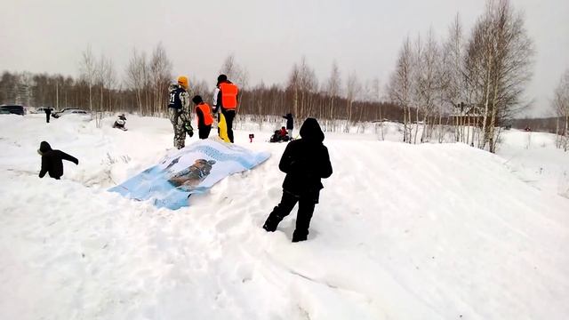 Зеленодольск. Соревнование на снегоходах 13.01.13 смотреть онлайн