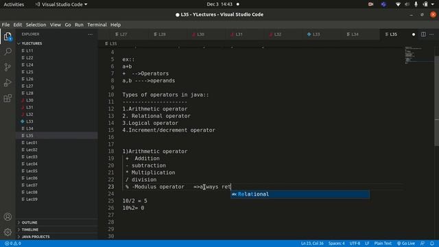 Operators In Java Part-1 Session-35 ||Java|| HeapCode|| Java Full Training ||Ankit Tripathi