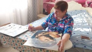 всем привет. мое новое увлечение. Алмазная мозаика.  икона