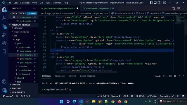 Angular template driven form | Angular Tutorial #13 смотреть онлайн