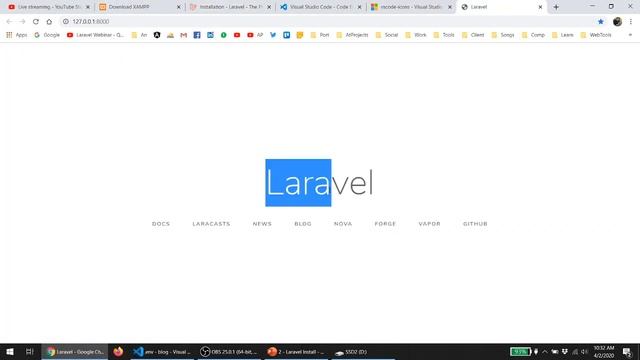 Laravel 7 Crash Course for beginners in Hindi