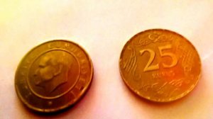 Сколько стоит монета 25 KURUS Турция