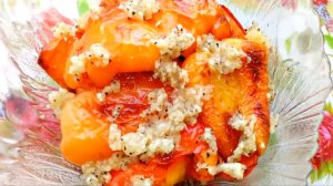 Жареный перец с чесноком! Вкусная закуска!