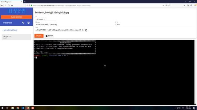 Docker Playground using Play-With-Docker (PWD) смотреть онлайн