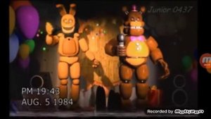 (FNAF 1 первии аниматроники) спринг бонни и фредбер
