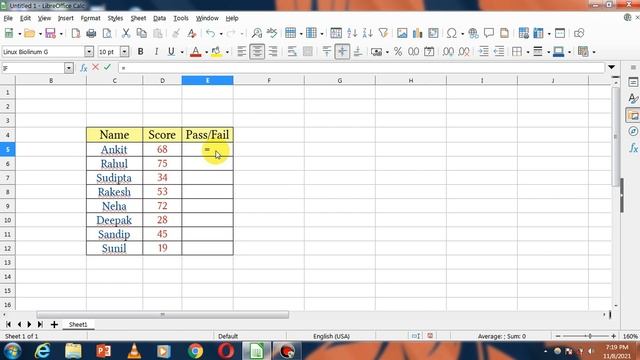 If formula in Libreoffice calc || Libreoffice calc If function in hindi
