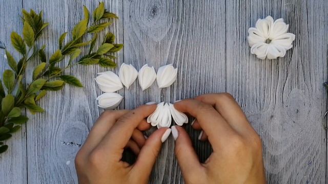 Очень красивые!? Белые~школьные бантики~из фоамирана~Handmade Dasha?