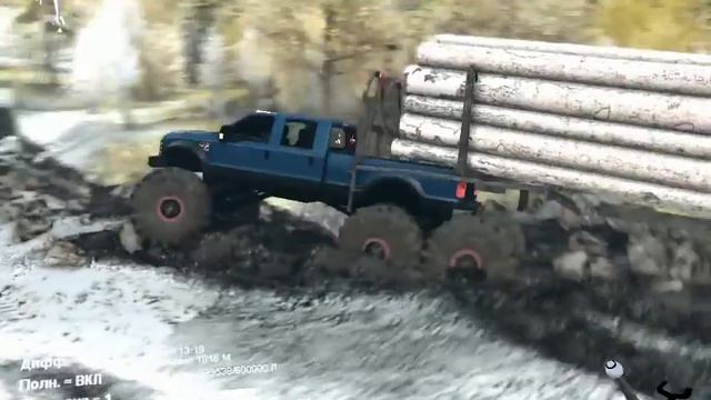 Текстуры карт «Первый снег» ЛЕСАВОЗ Мод Ford F350 SPIN Tires 2014 прохождение част 138 смотреть онлайн