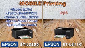 EPSON L3250 | EPSON L3110 | SPECIFICATIONS COMPARISON