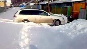 Caldina ST 215 G по снегу