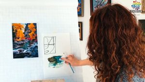 Водные сюжеты маслом - Урок 3.Горная река. Кристина Горбунова