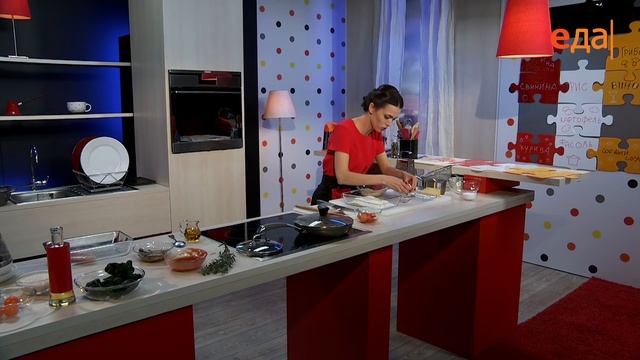 Рыба — паста — томаты смотреть онлайн