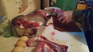Американский бульдог.+18.Как мы кормим своих амбулей