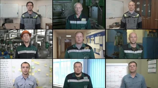 Мужской хор КАО «Азот» исполняет песню о Кузбассе