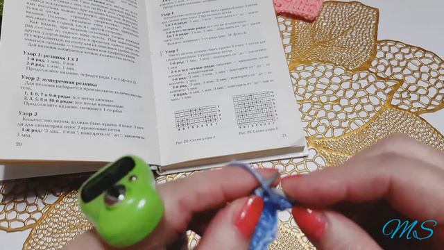 Обьемный простой рисунок лицевыми и изнаночными петлями