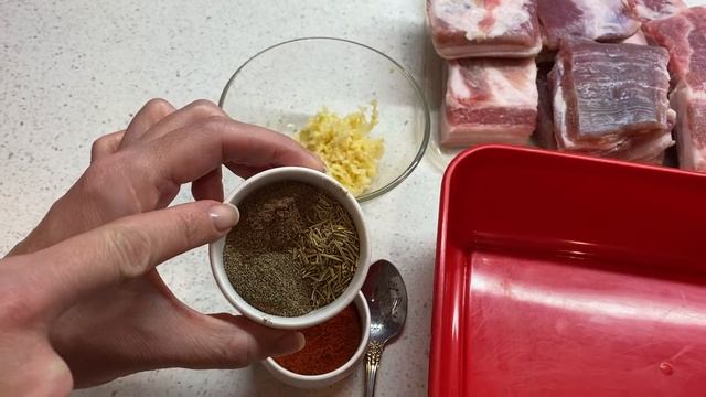 Солёная грудинка с розмарином. Это очень вкусно!