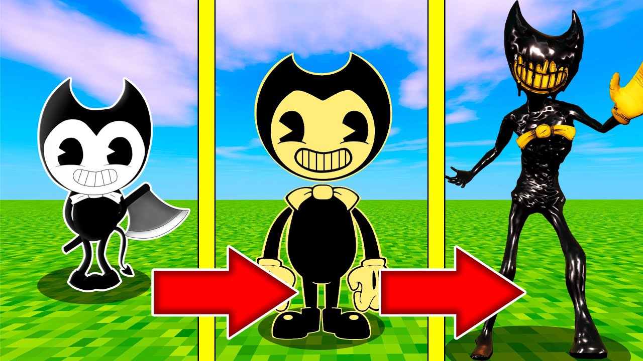 Как менялся БЕНДИ ЧЕРНИЛЬНАЯ МАШИНА и его жизненный цикл в майнкрафт ! Эволюция BENDY MINECRAFT смотреть онлайн