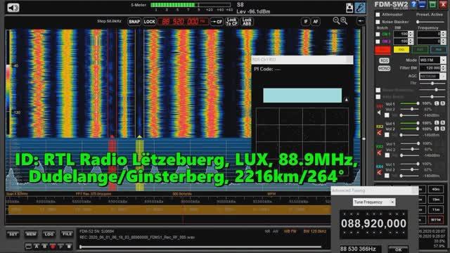 01.06.2020 06:18UTC, [Es], RTL Radio Lëtzebuerg, Люксембург, 88.9МГц, 2216км