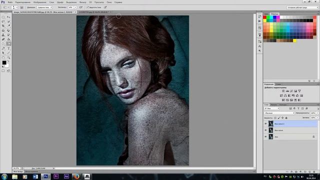 Photoshop обработка - Состаривание портрета.