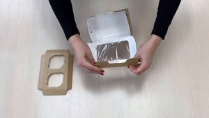 Инструкция: как собрать коробку для 2 капкейков