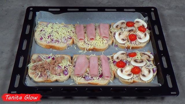 Горячие, Хрустящие Бутерброды в Духовке ! Три Вида Бутербродов на Завтрак. смотреть онлайн