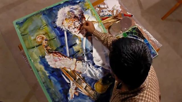 Violinist Watercolor Painting by Atanur Dogan | Logic Exclusive смотреть онлайн