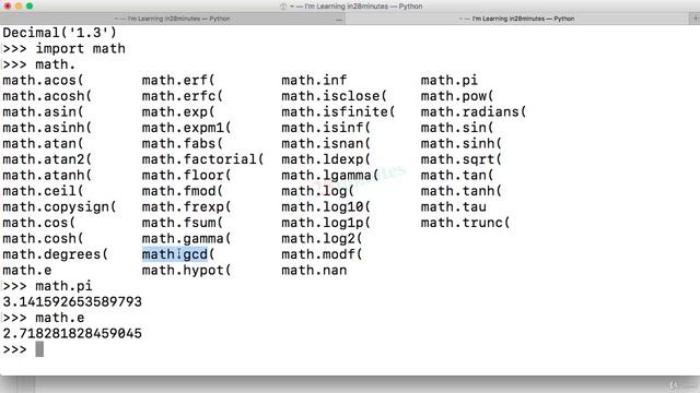 (Learn Programming With Python) 126-Tip 1-Math Module and Decimal Class