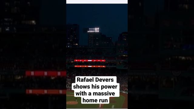 Rafael Devers shows his power with a massive home run #boston vs #pirates #mlb